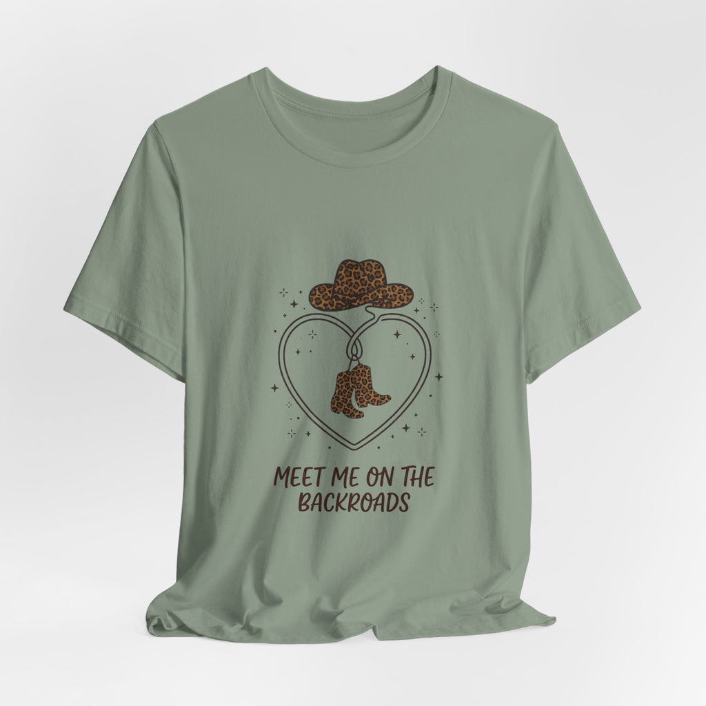 Meet Me on the Backroads T-Shirt | Country Aesthetic, Western Cowgirl Tee