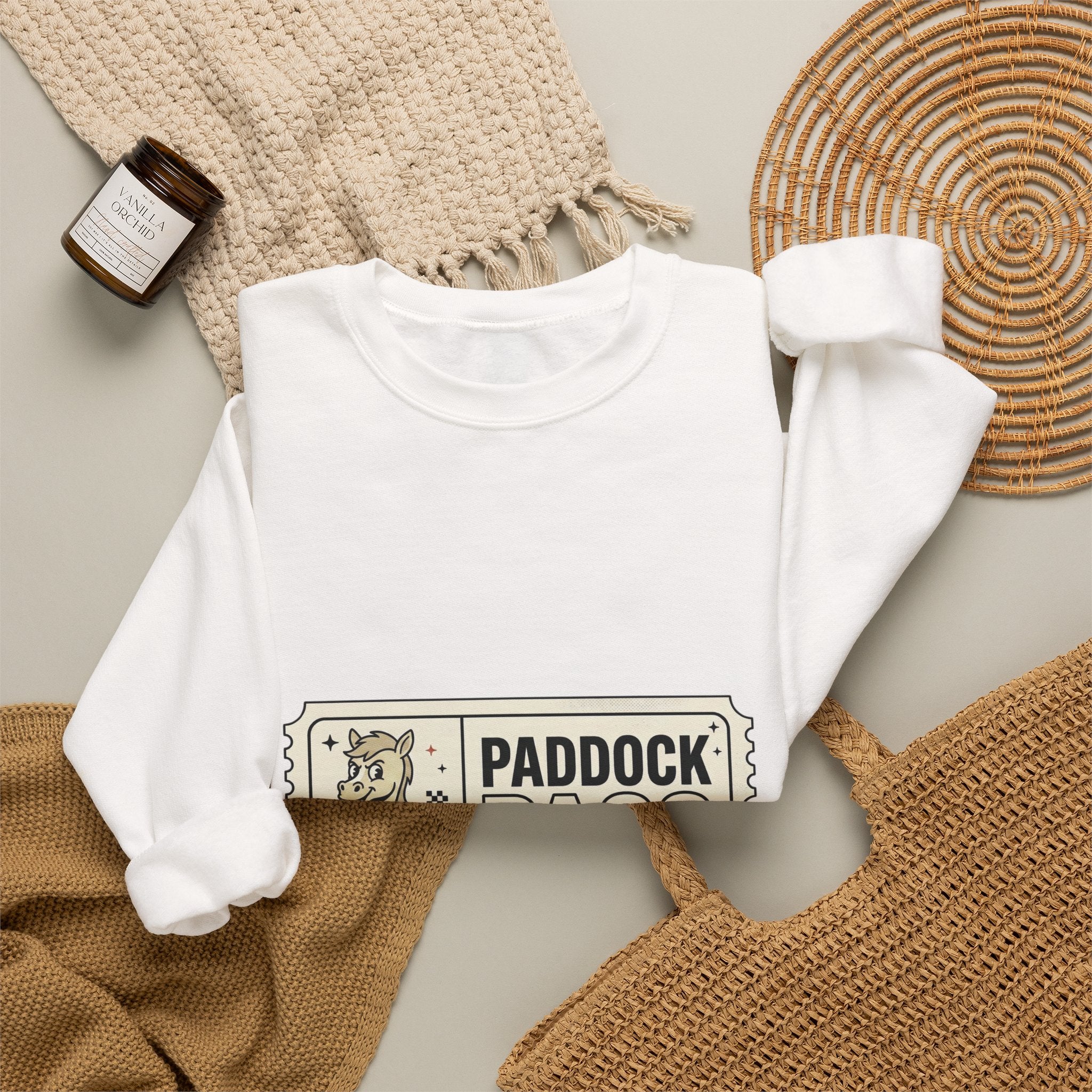 Paddock Pass Silly Horse Sweatshirt | Racing Meme, Fan