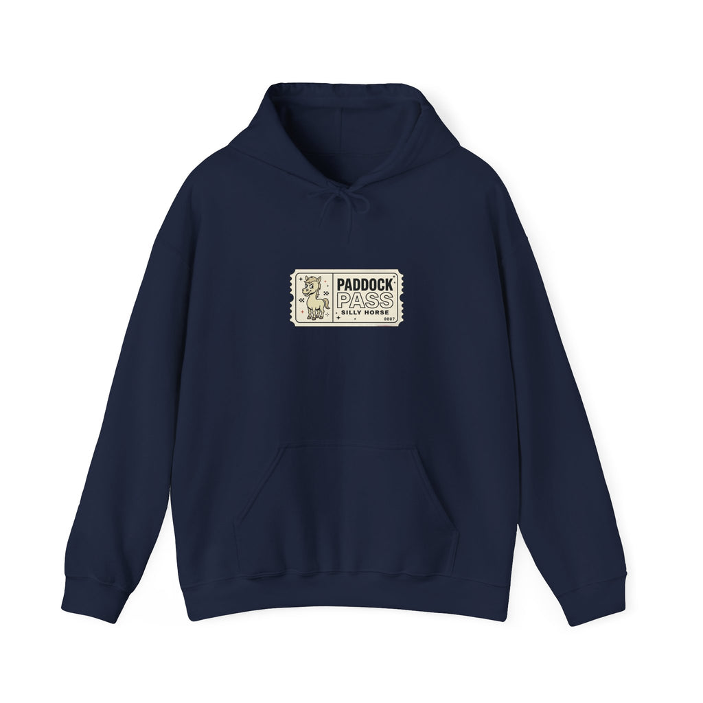 Racing Silly Horse Paddock Pass Hoodie | Meme Race-Day Fan Apparel