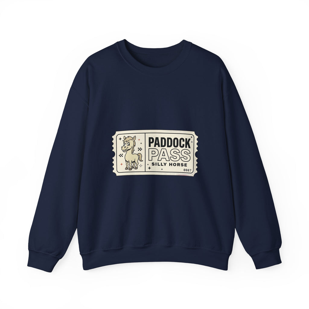 Paddock Pass Silly Horse Sweatshirt | Racing Meme, Fan