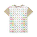 Kids Jersey — Colorful Horseshoe All-Over Print Sports Tee
