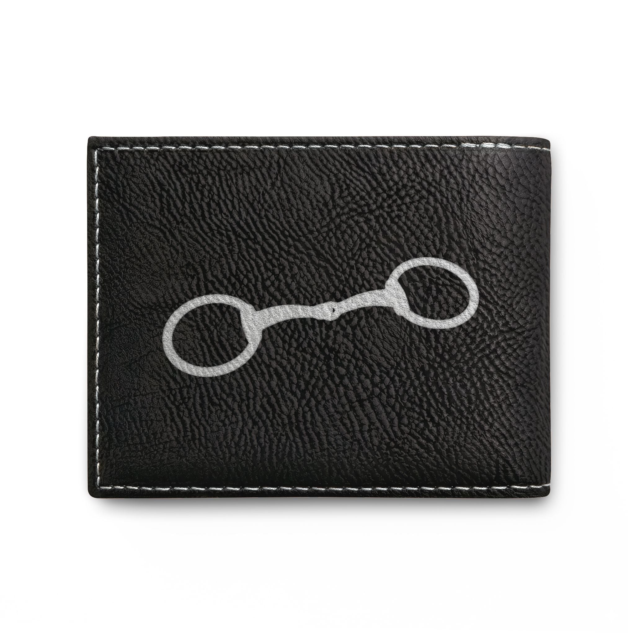 Equestrian Bit Leather Bi-Fold Wallet