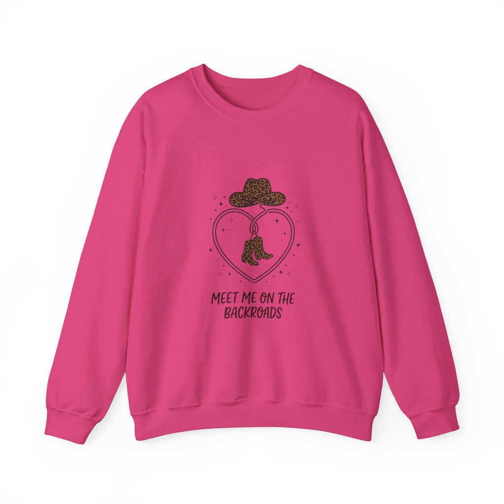 Meet Me on the Backroads Sweatshirt | Country Aesthetic, Western Cowgirl