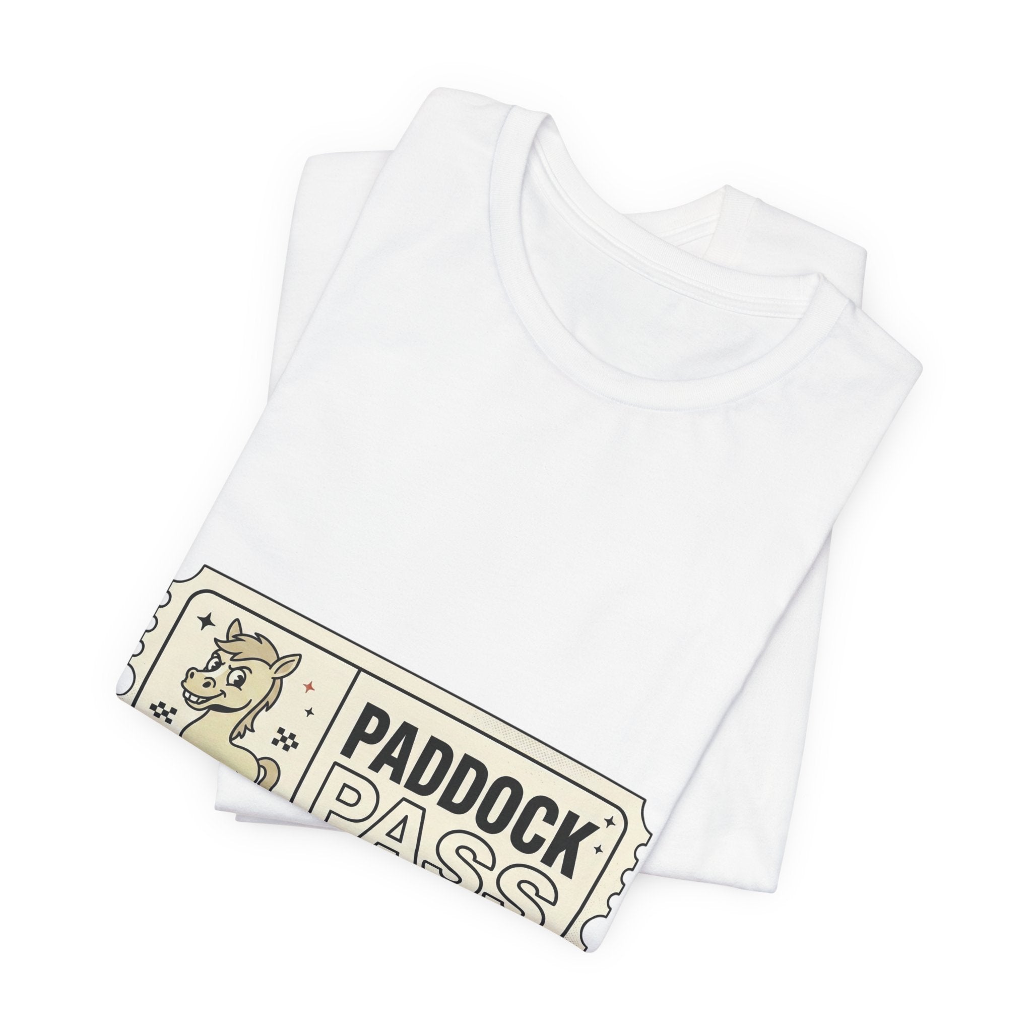 Paddock Pass Silly Horse T-Shirt | Racing Meme, Track Day Crew
