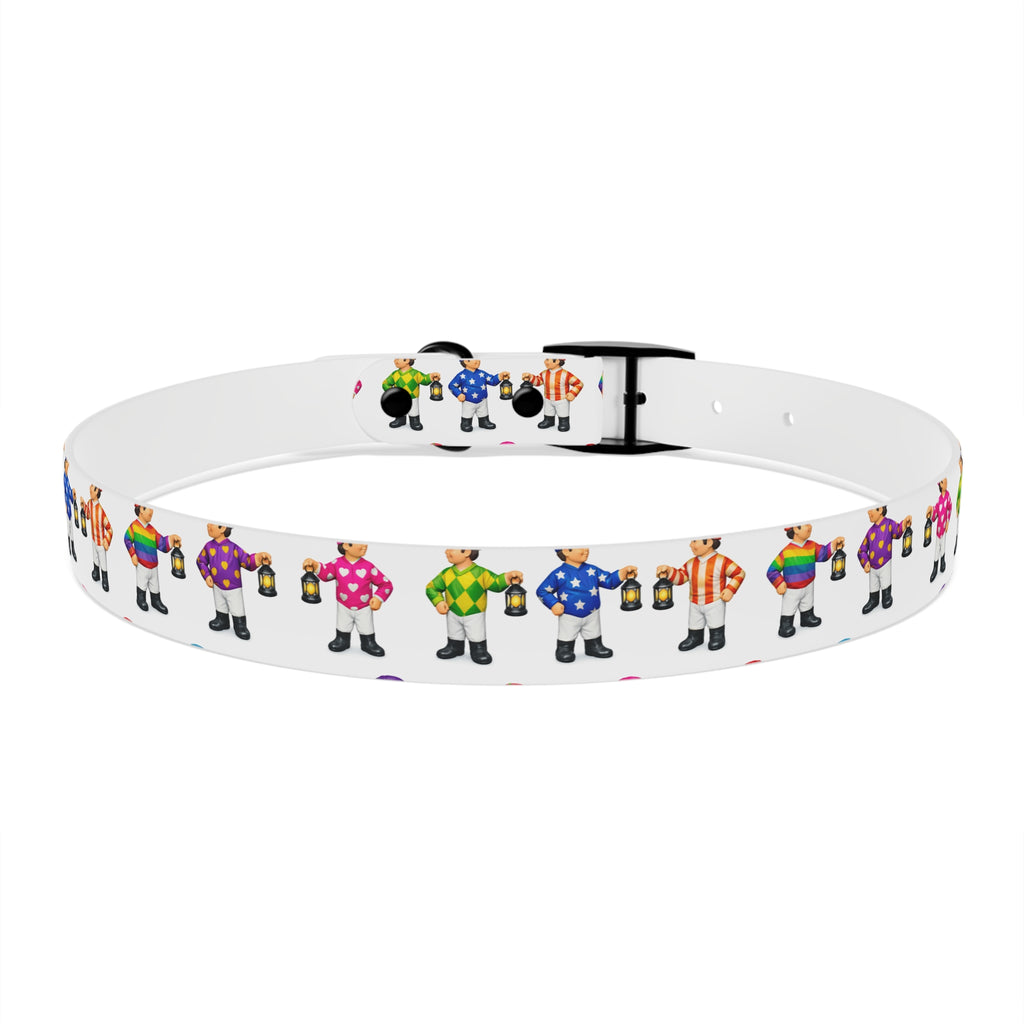 Comical lawn jockey waterproof dog collar