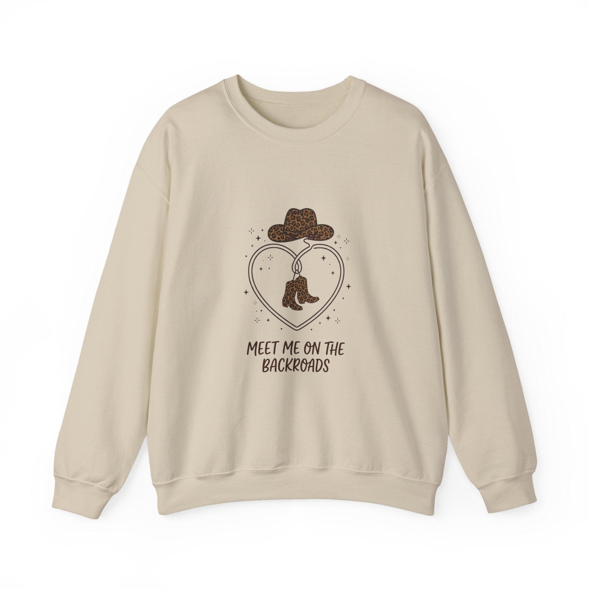 Meet Me on the Backroads Sweatshirt | Country Aesthetic, Western Cowgirl