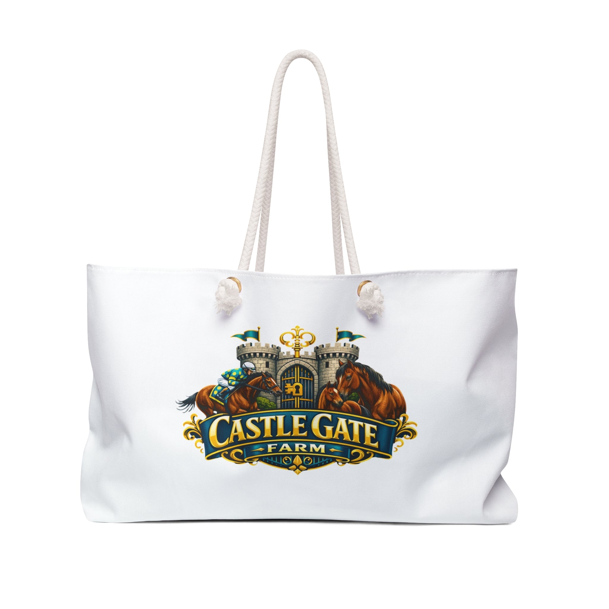 Castle Gate Farm Weekender Bag – Farm Logo Travel Tote
