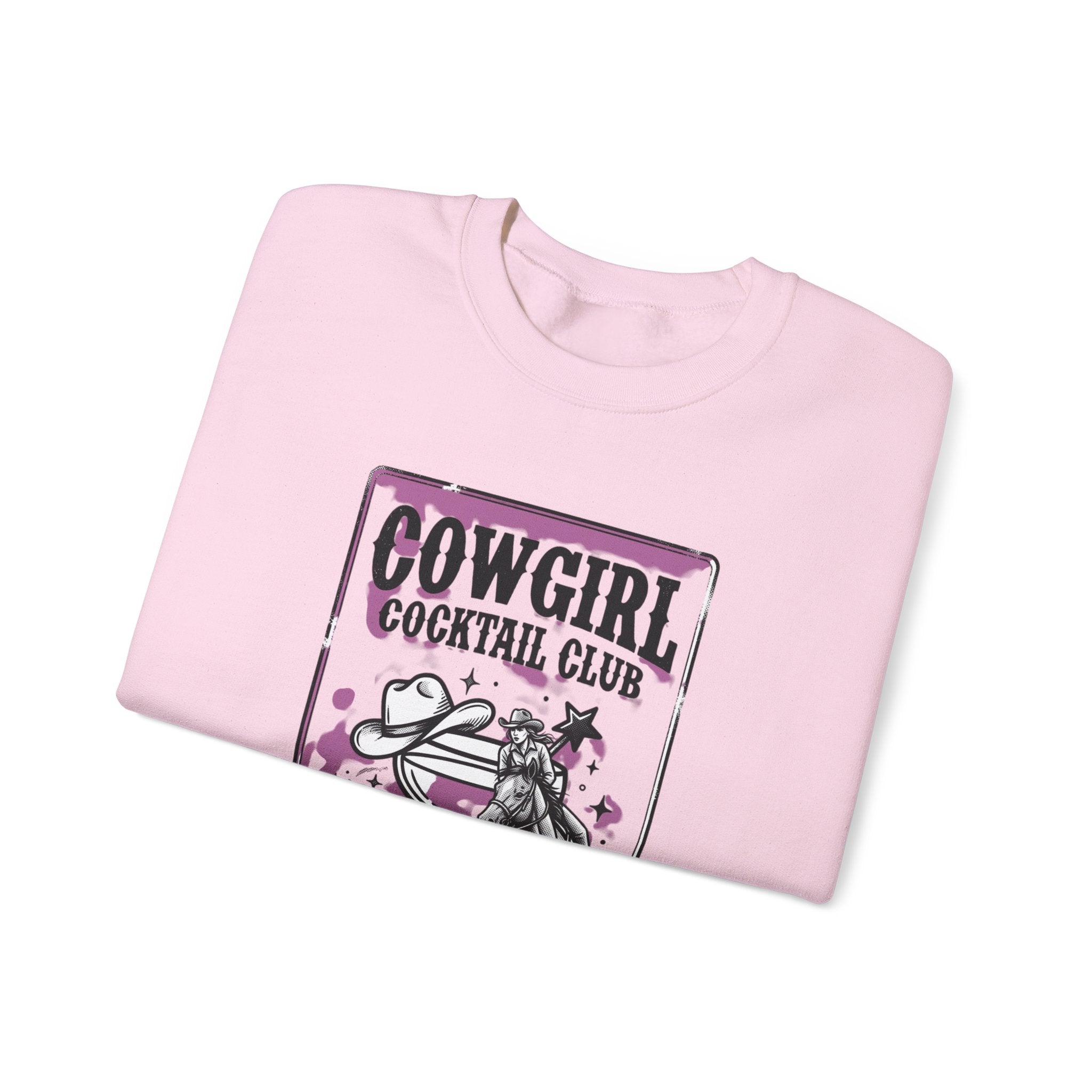 Cowgirl Cocktail Club Crewneck | Country Aesthetic, Western Graphic