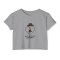 Festival Crop Top — "Meet Me on the Backroads" Country Cowgirl Graphic
