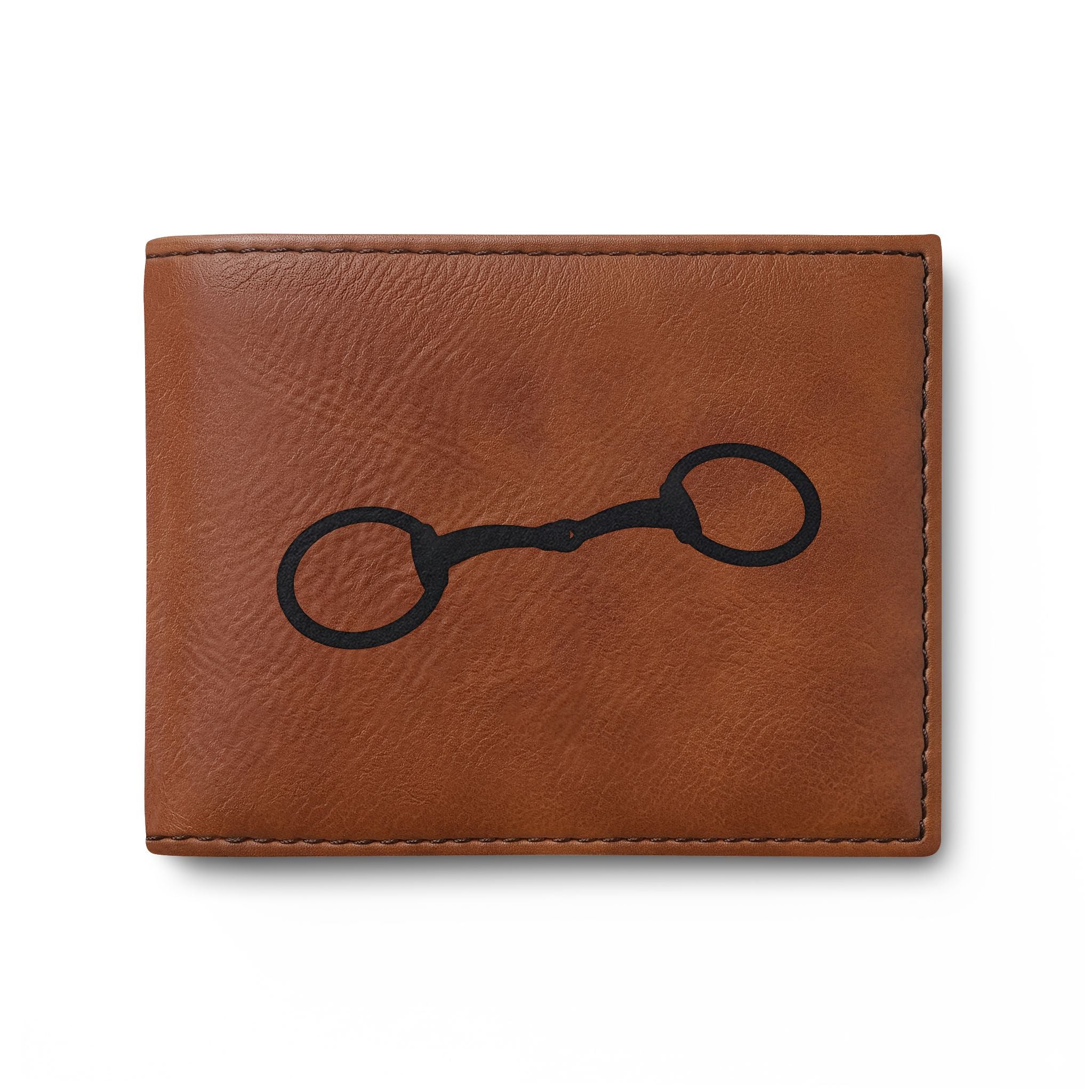 Equestrian Bit Leather Bi-Fold Wallet