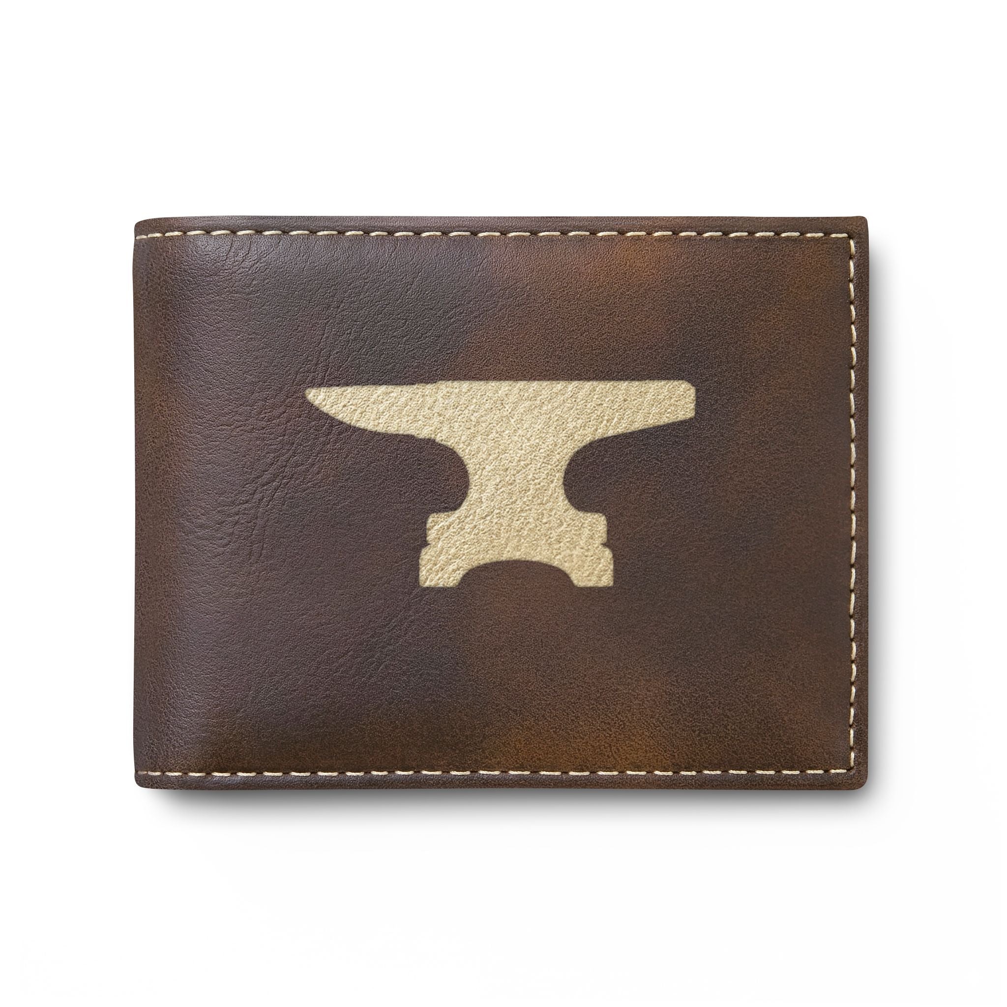 Blacksmith Farrier  Anvil Silhouette Bifold Wallet
