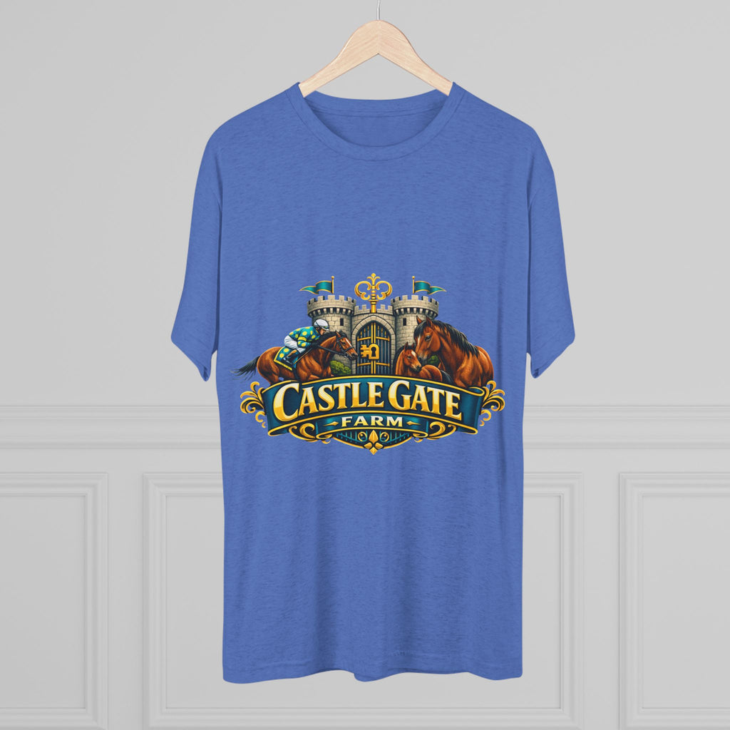 Castle Gate Farm T-Shirt – Retro Crest Logo Tee for Farm Lovers