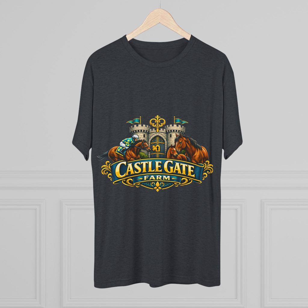 Castle Gate Farm T-Shirt – Retro Crest Logo Tee for Farm Lovers