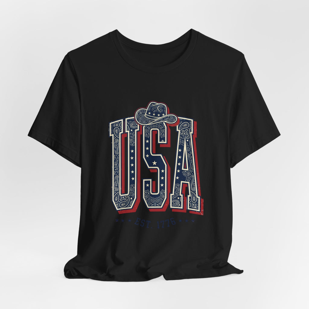 USA Vintage Americana Tee | 4th of July Patriotic Stars & Stripes