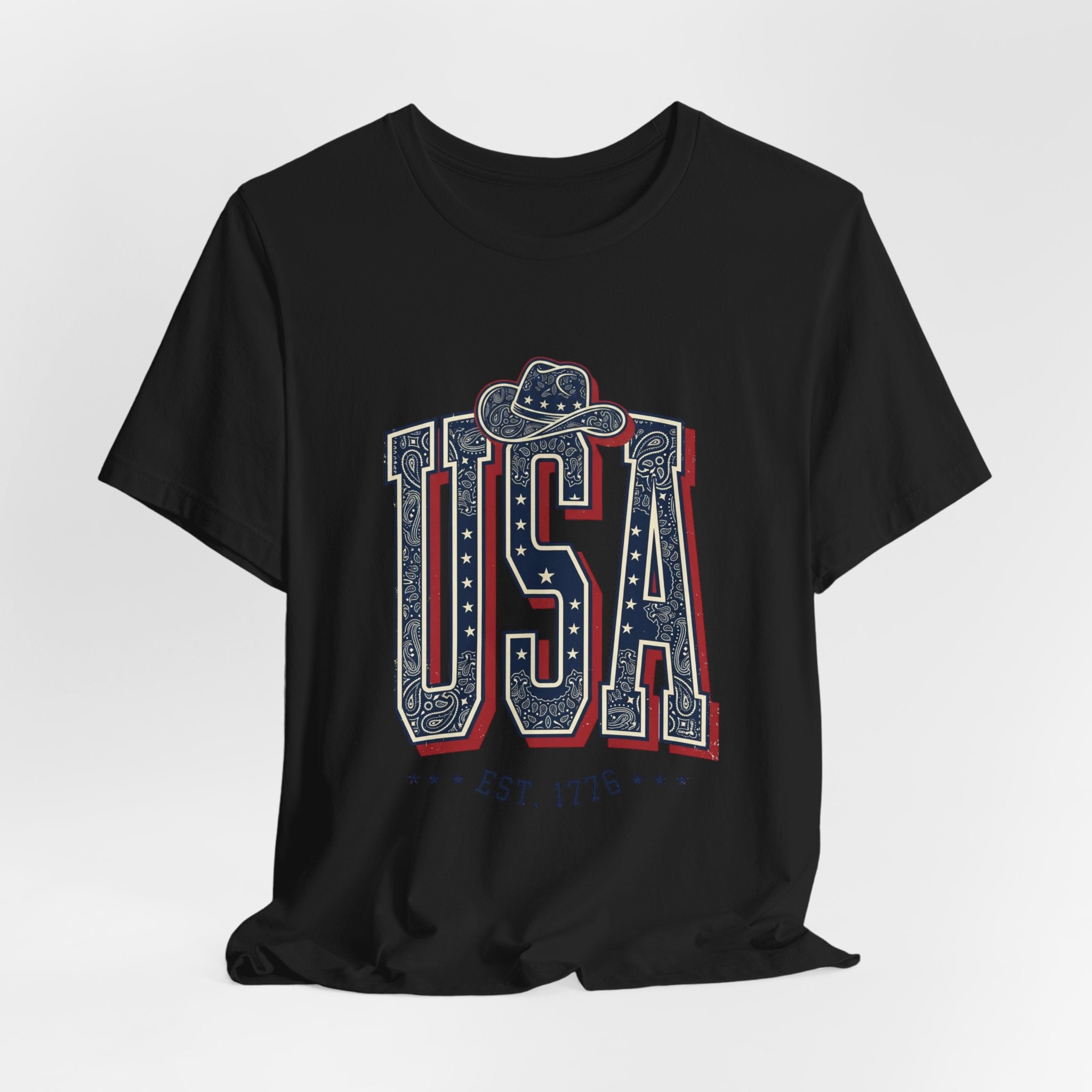 USA Vintage Americana Tee | 4th of July Patriotic Stars & Stripes