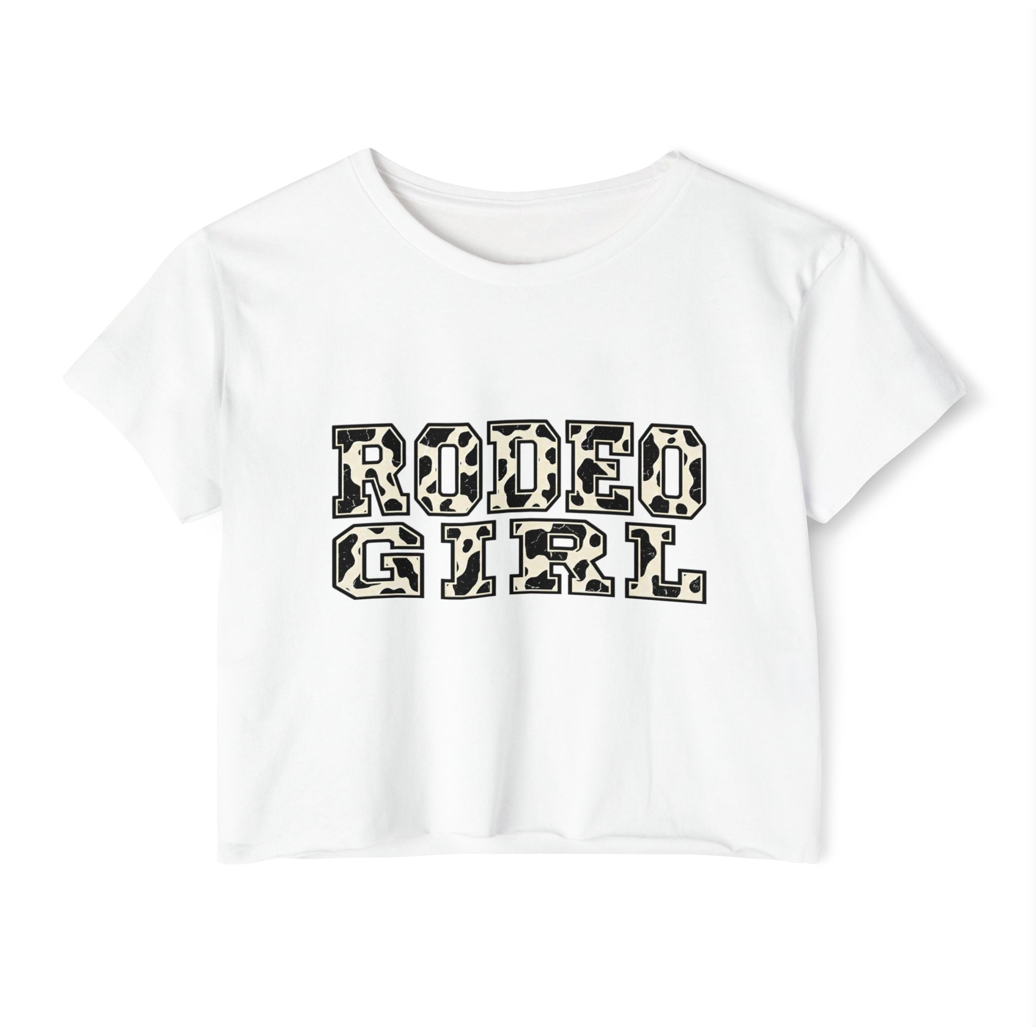 Rodeo Girl Crop Top — Western Cowgirl Festival Tee