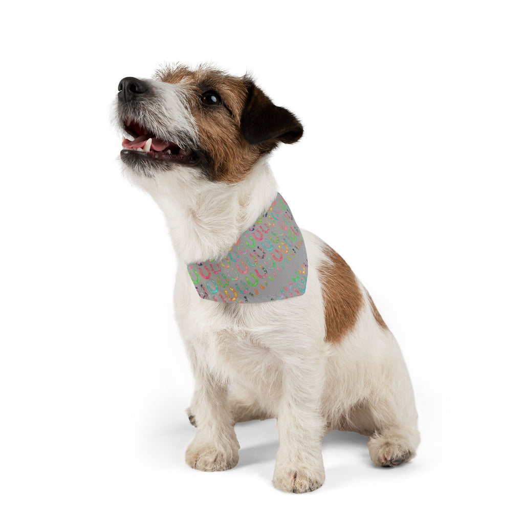 Pastel Horseshoe Bandana Collar for Dogs – Lucky Pet Scarf