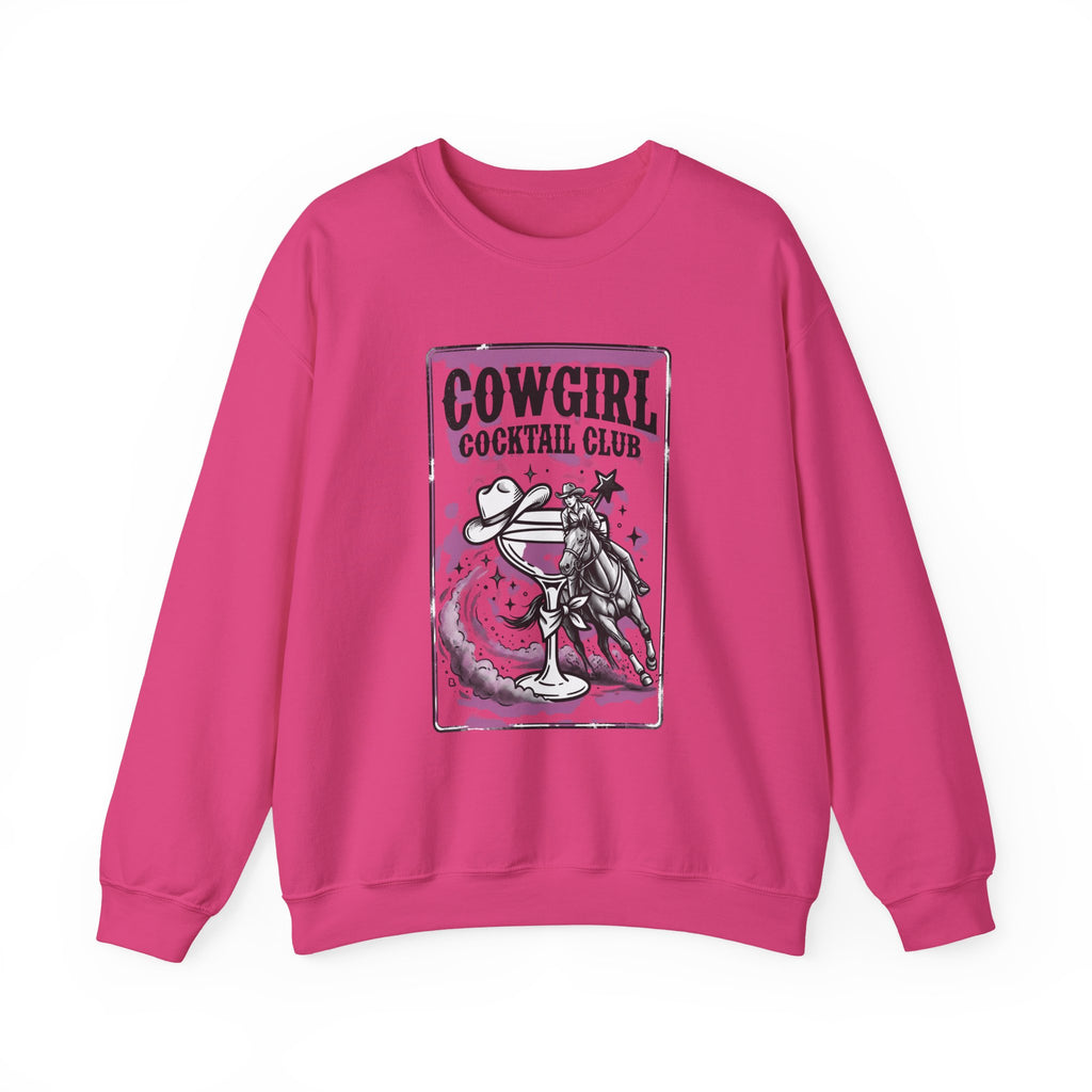 Cowgirl Cocktail Club Crewneck | Country Aesthetic, Western Graphic