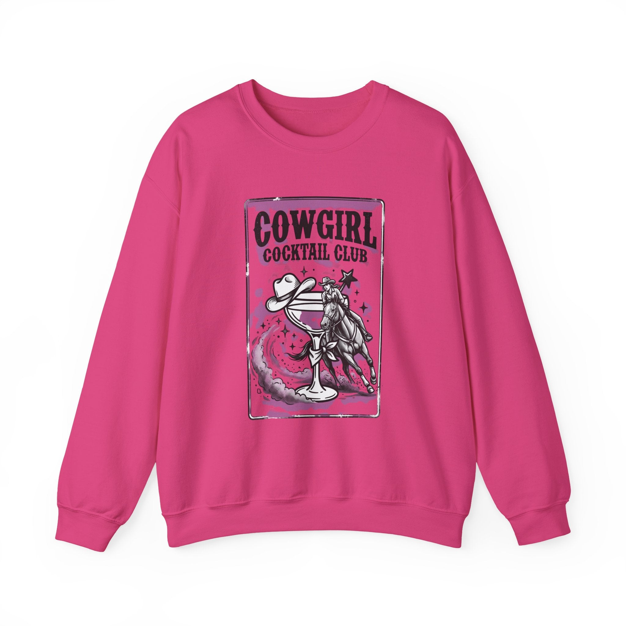 Cowgirl Cocktail Club Crewneck | Country Aesthetic, Western Graphic