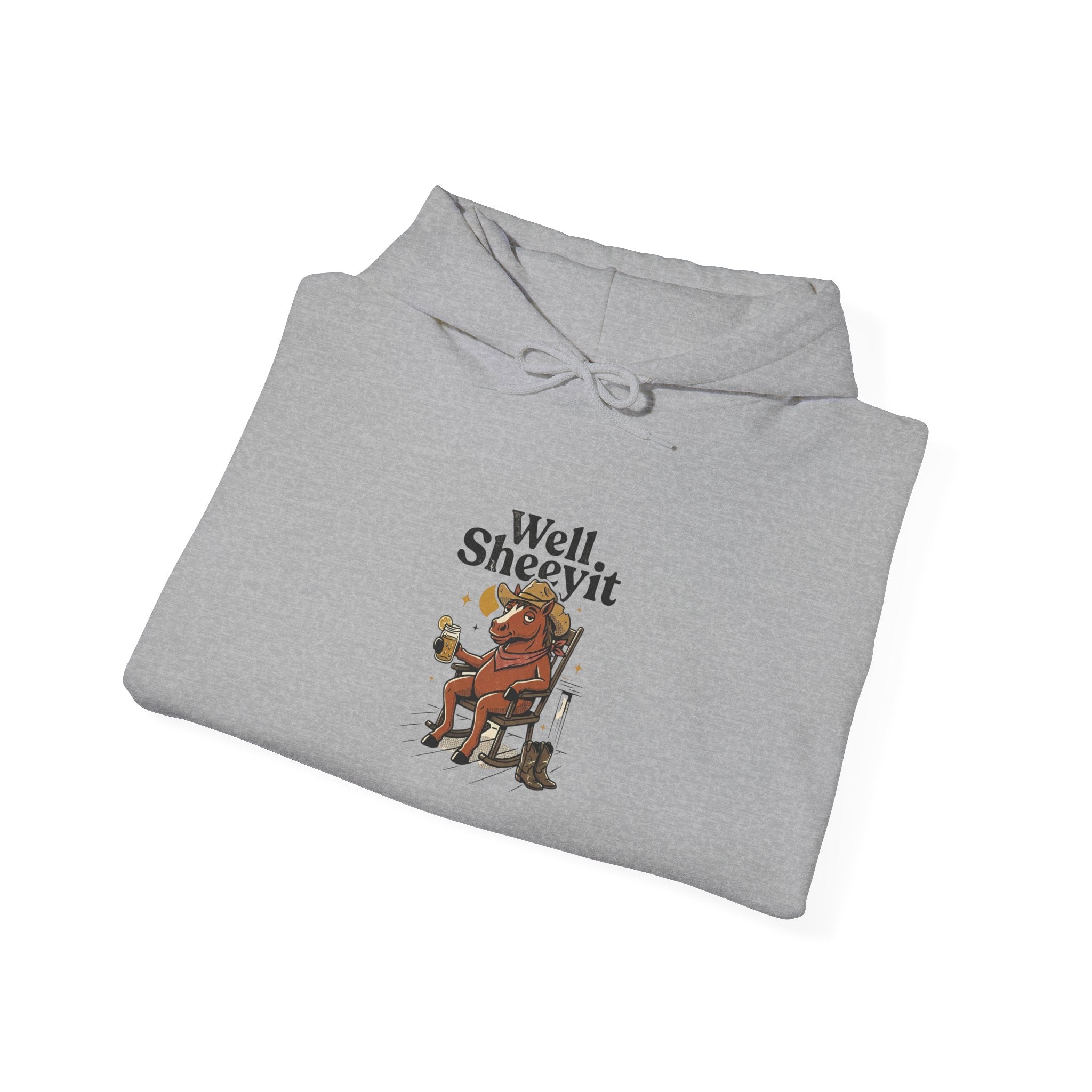 Well Sheeyit Horse Hoodie | Vintage Southern, Rustic Western Distressed