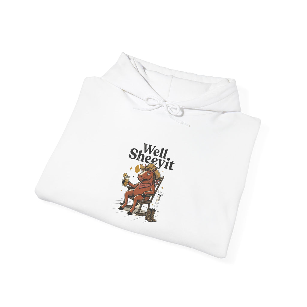 Well Sheeyit Horse Hoodie | Vintage Southern, Rustic Western Distressed