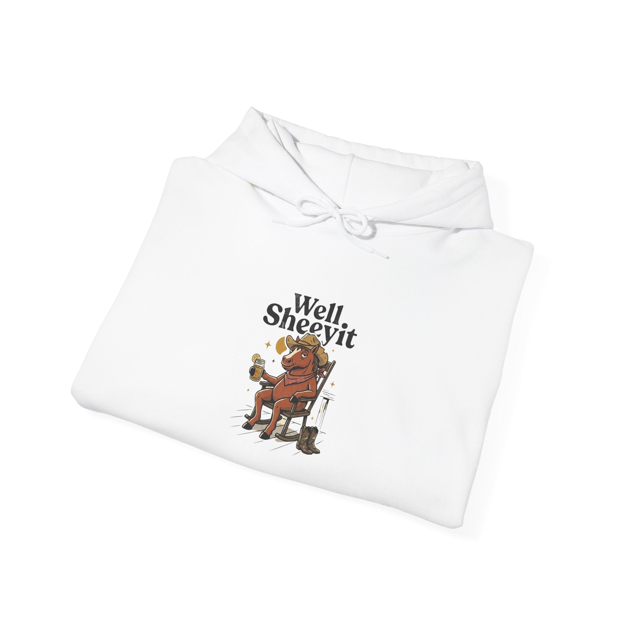 Well Sheeyit Horse Hoodie | Vintage Southern, Rustic Western Distressed