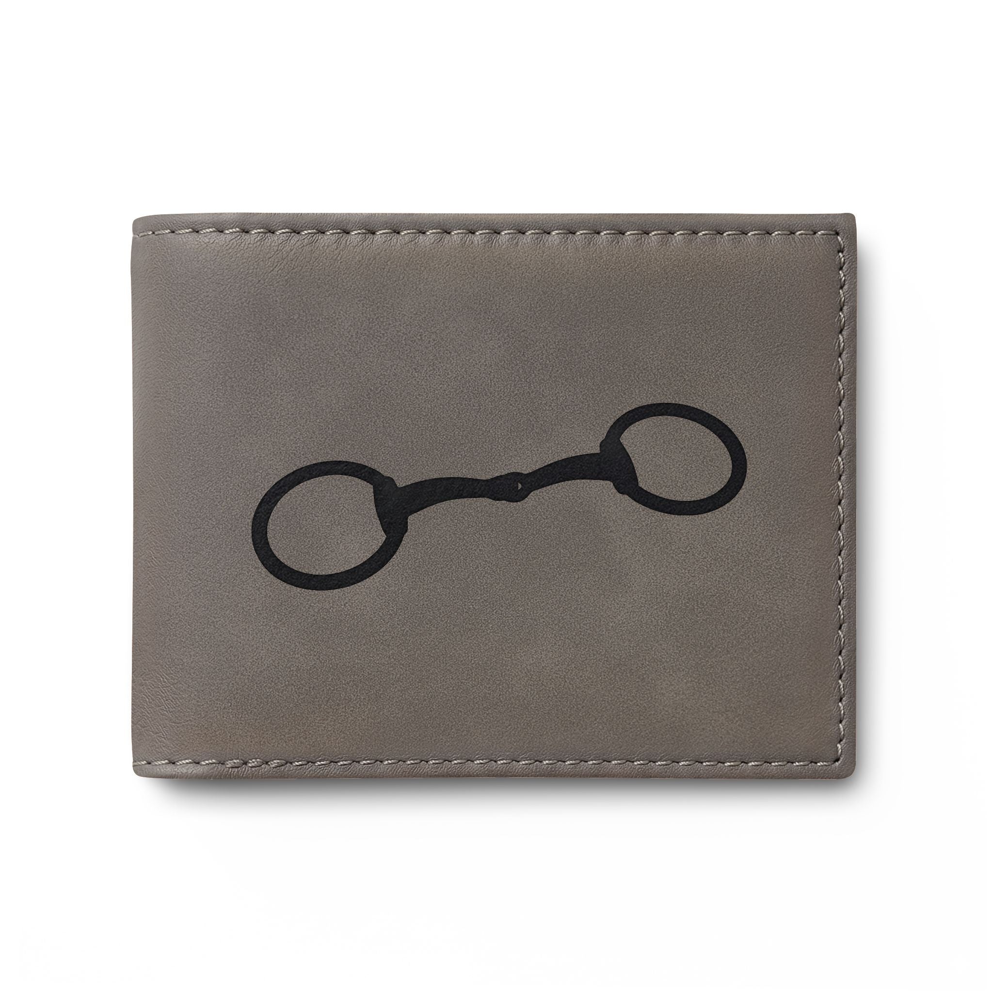 Equestrian Bit Leather Bi-Fold Wallet