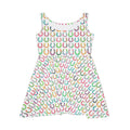 Lucky Horseshoe Skater Dress — Colorful Pastel Horsehoe Print AOP