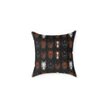 Equestrian Horse Portrait Square Pillow – Rustic Stable Decor