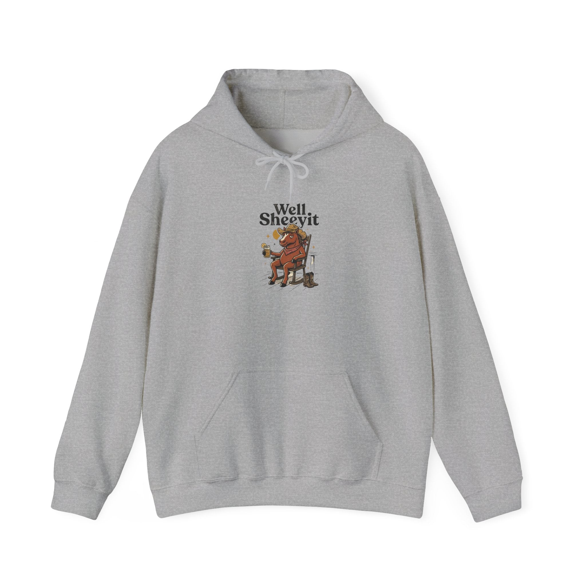 Well Sheeyit Horse Hoodie | Vintage Southern, Rustic Western Distressed