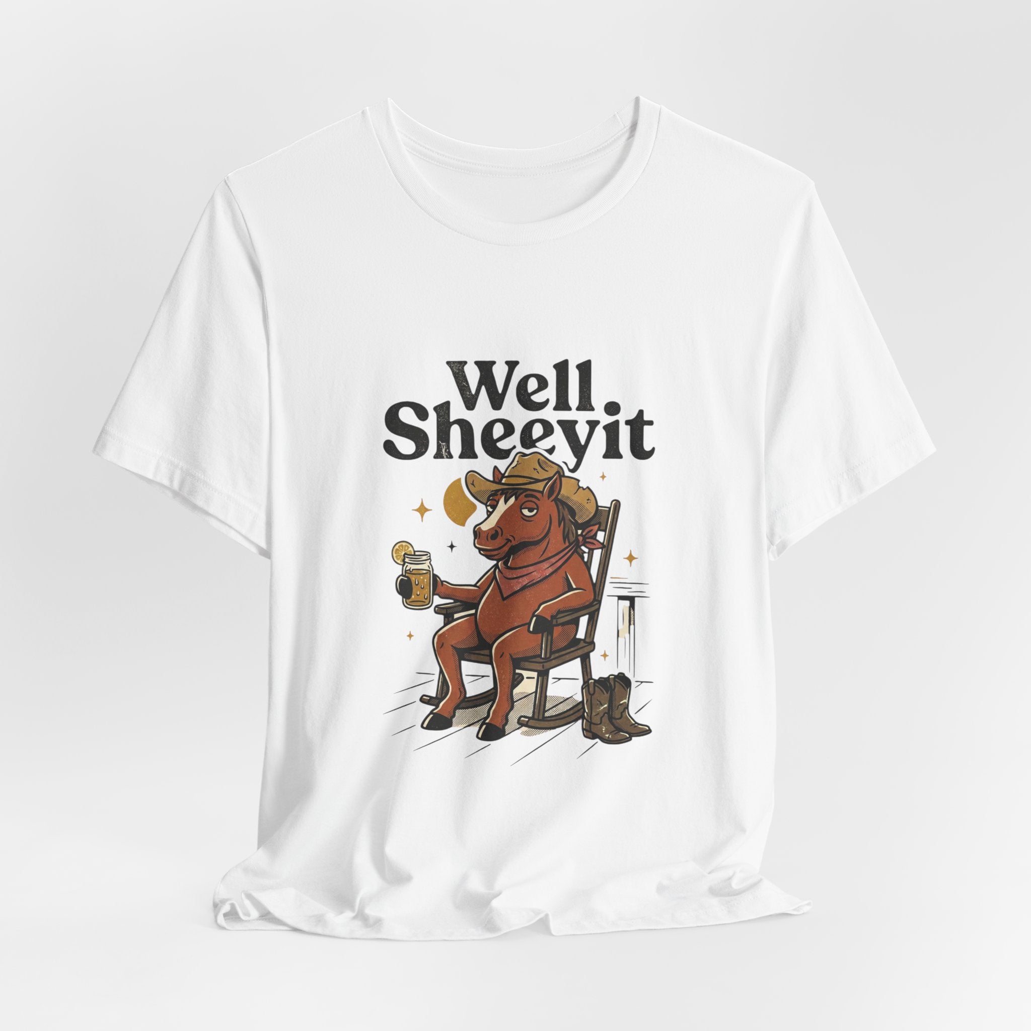 Well Sheeyit Horse Tee | Vintage Southern, Western Retro Distressed Graphic
