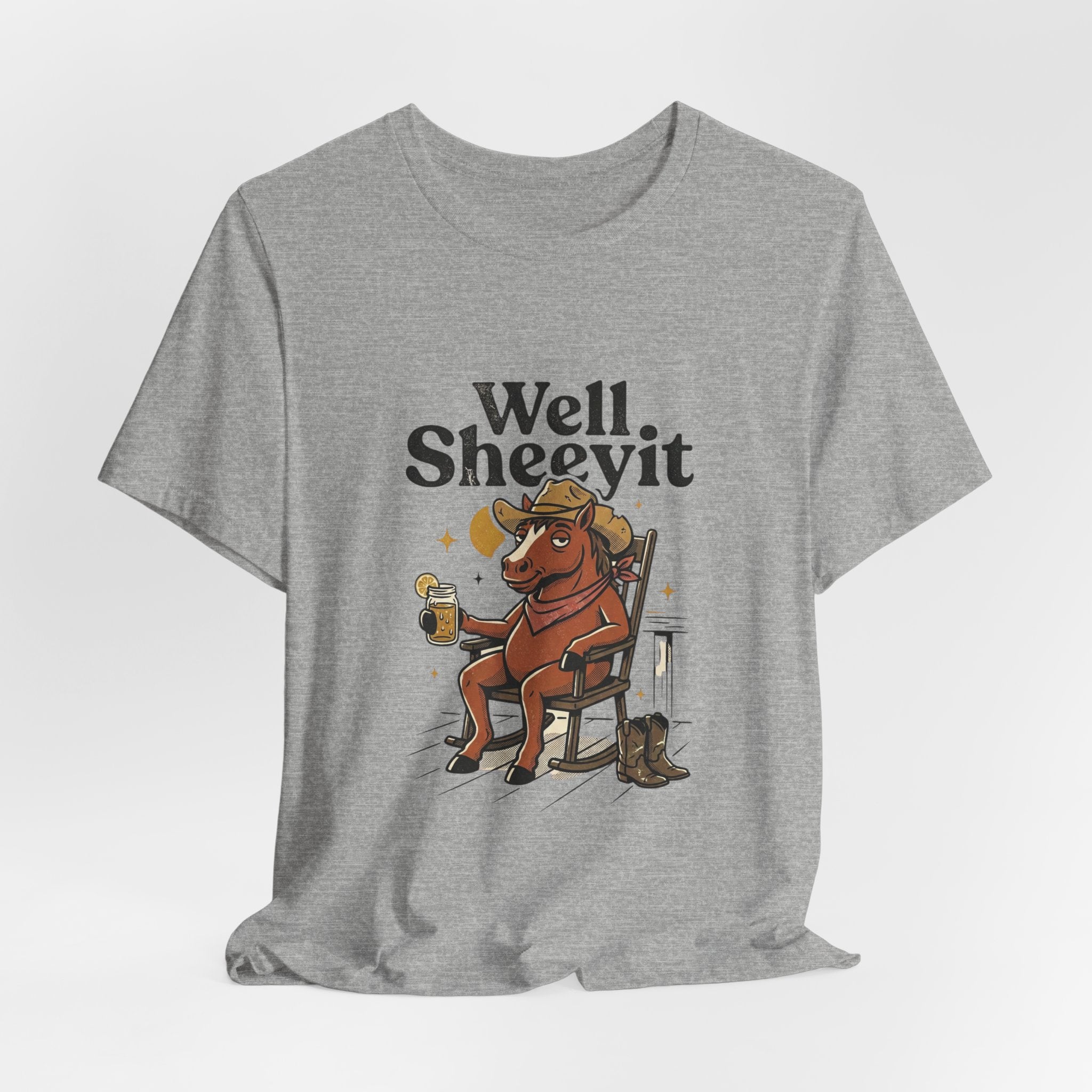 Well Sheeyit Horse Tee | Vintage Southern, Western Retro Distressed Graphic
