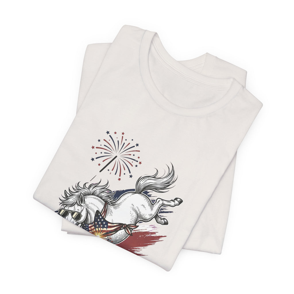 Feral but Free horse illustration Tee | edgy ironic mental health humor