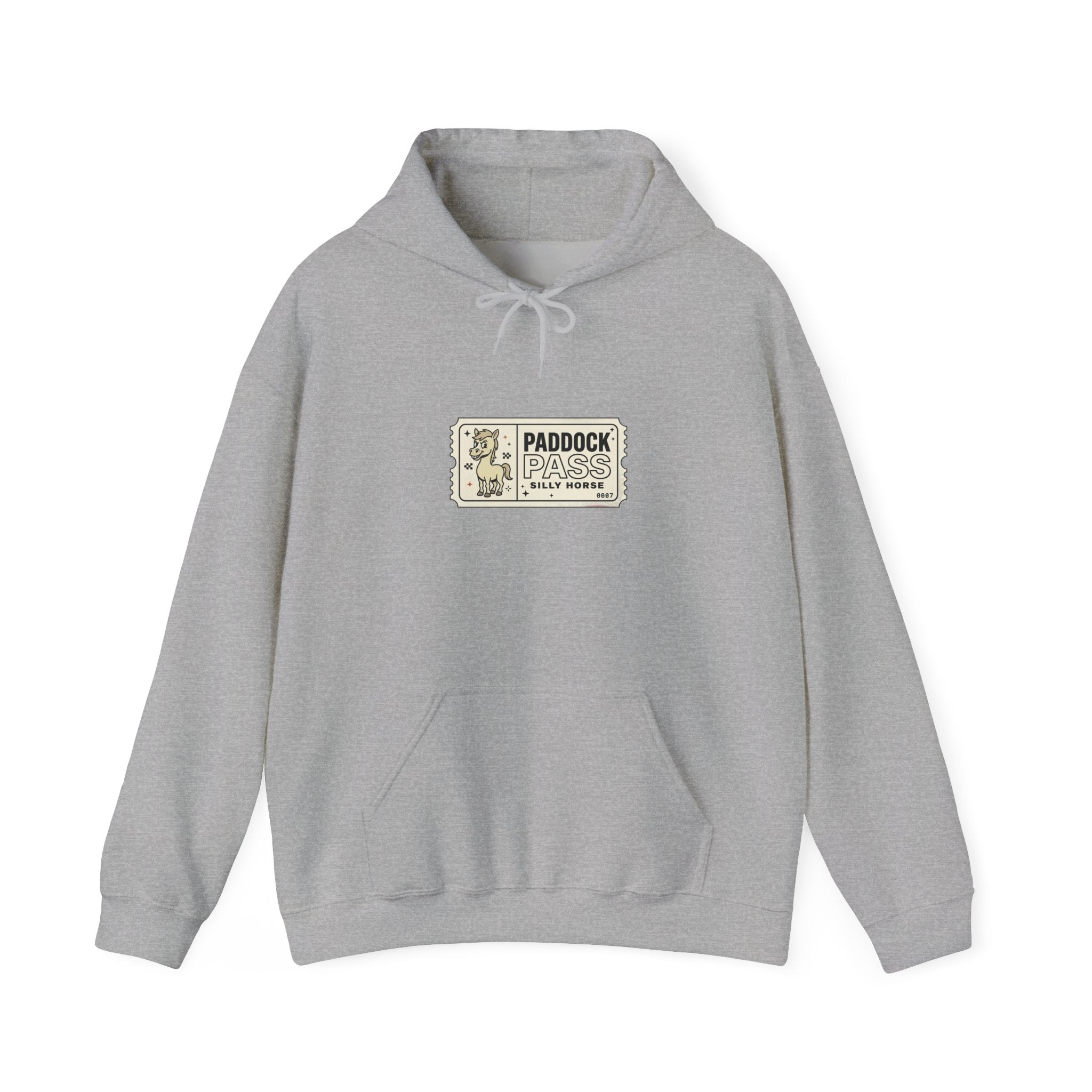 Racing Silly Horse Paddock Pass Hoodie | Meme Race-Day Fan Apparel