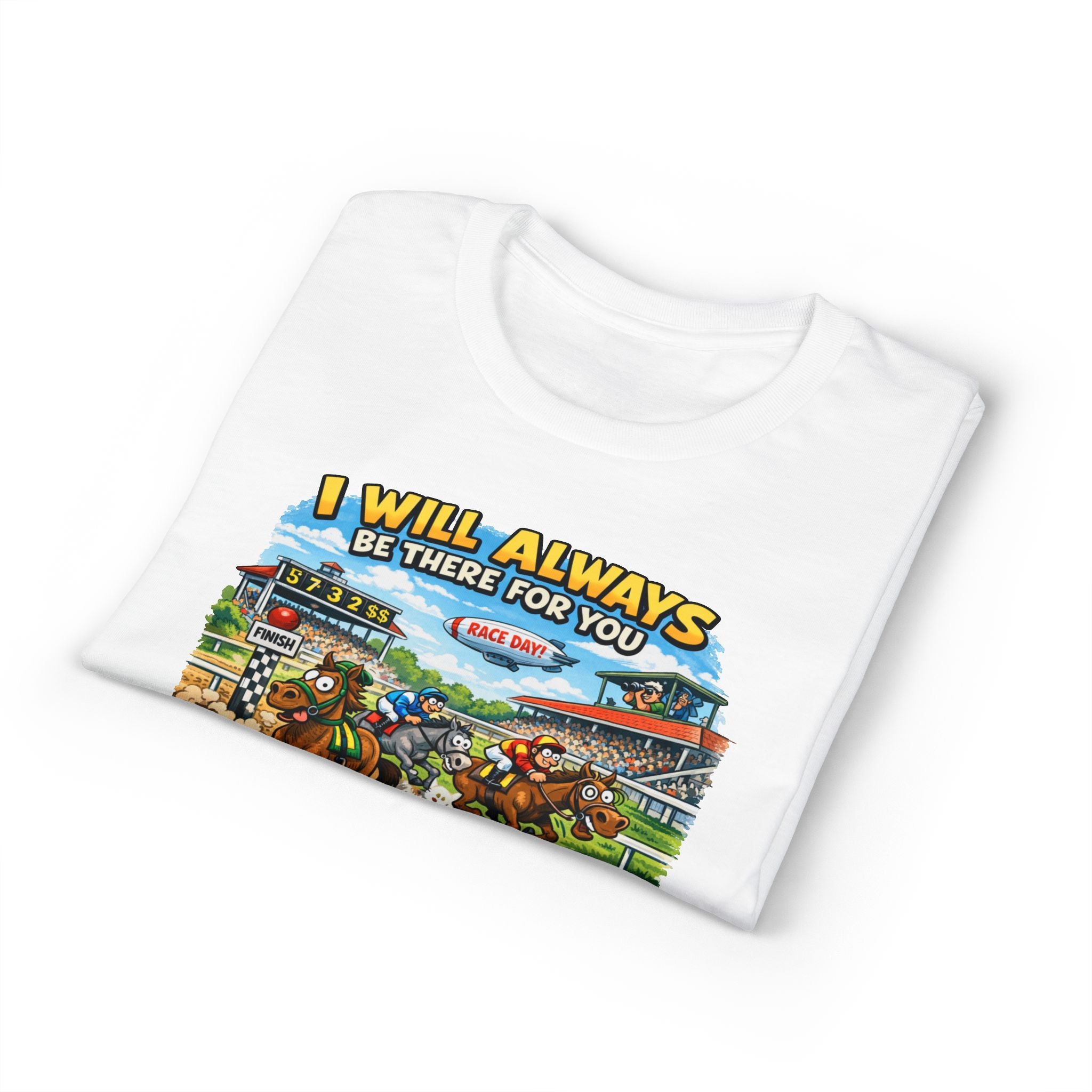 Horse Racing Fan T-Shirt — "I Will Always Be There For You (After I Finish Watching The Races)"