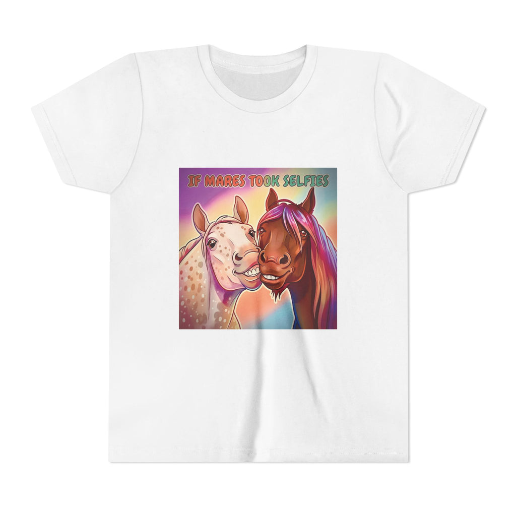 Funny Mare Selfie Girls Youth Tee