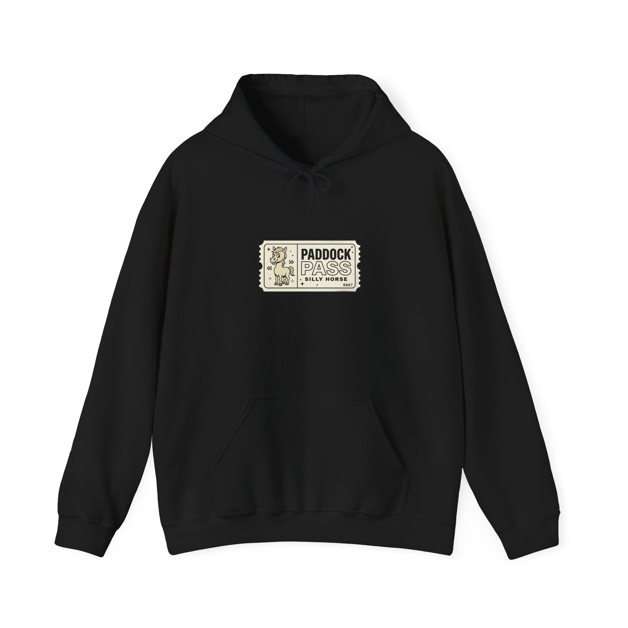 Racing Silly Horse Paddock Pass Hoodie | Meme Race-Day Fan Apparel