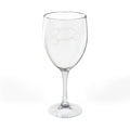 Engraved 10.5oz Wine Glass — Snaffle Horse Bit Design