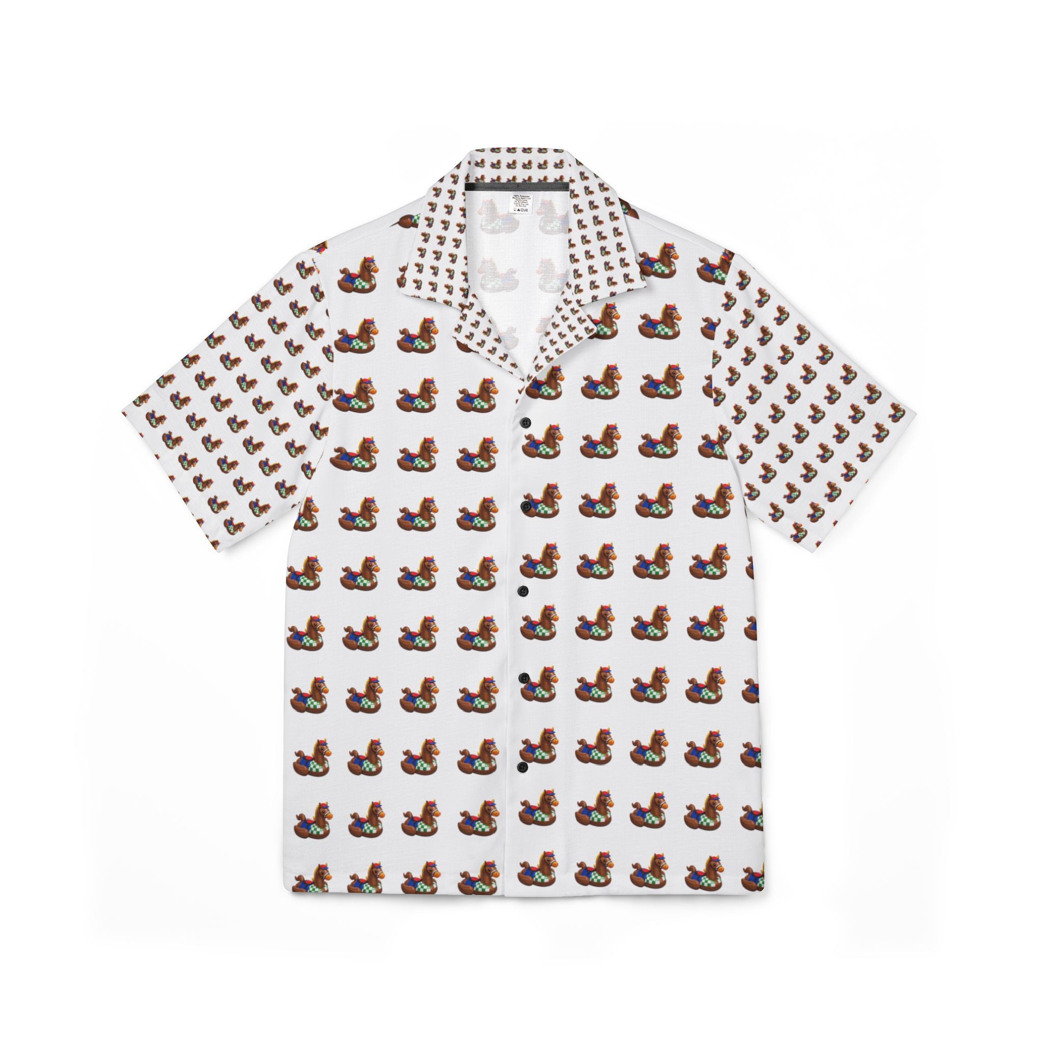 Men's Horse Rubber Duck AOP Hawaiian Camp Shirt