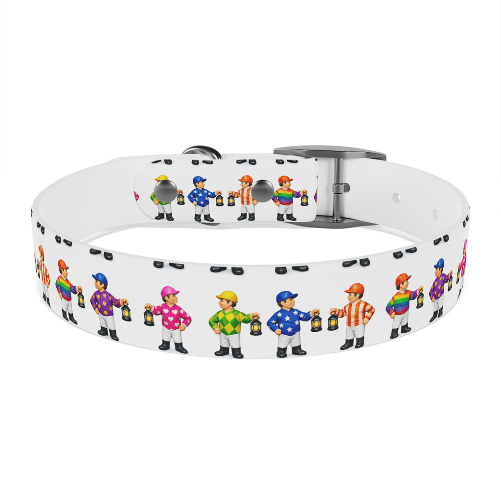Comical lawn jockey waterproof dog collar