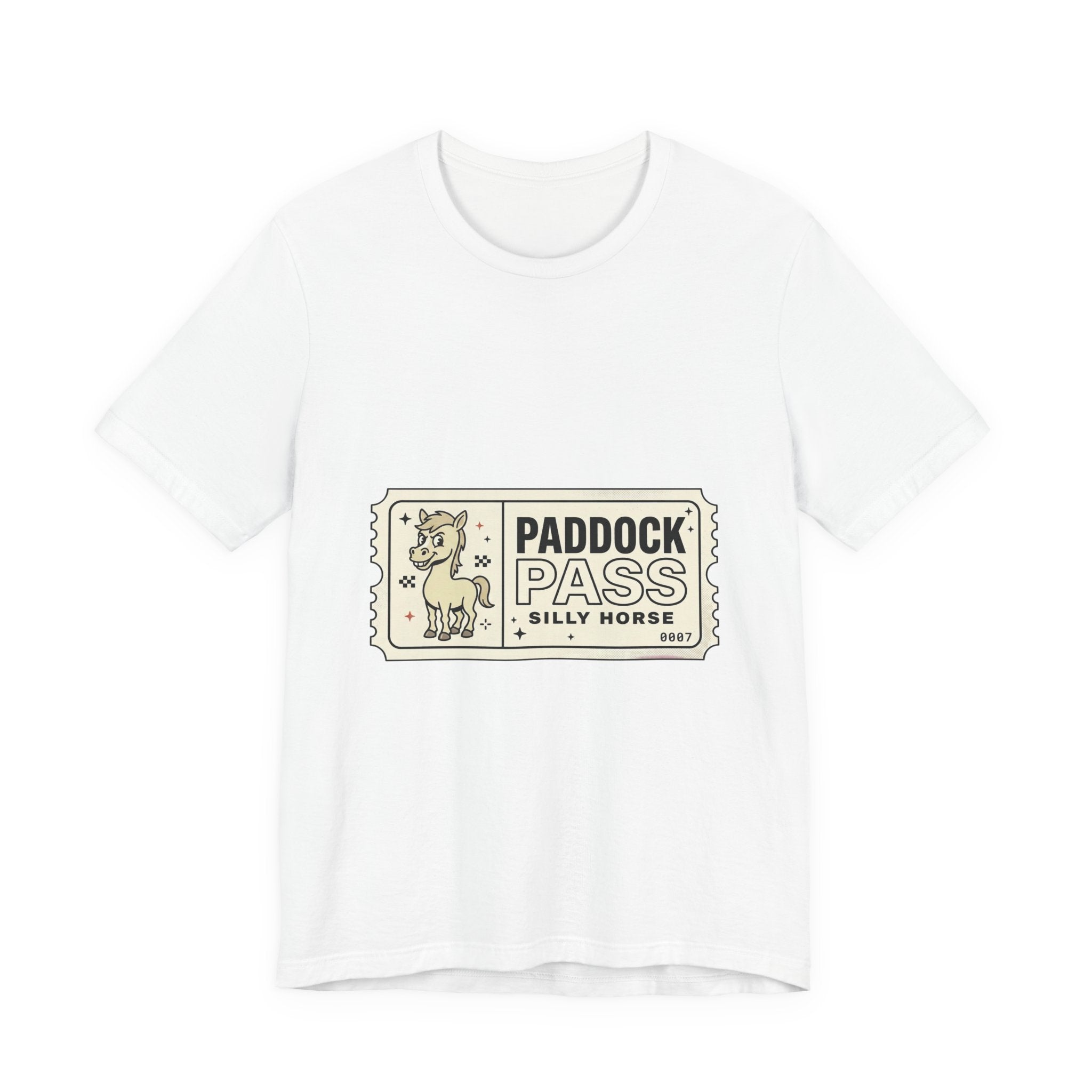 Paddock Pass Silly Horse T-Shirt | Racing Meme, Track Day Crew