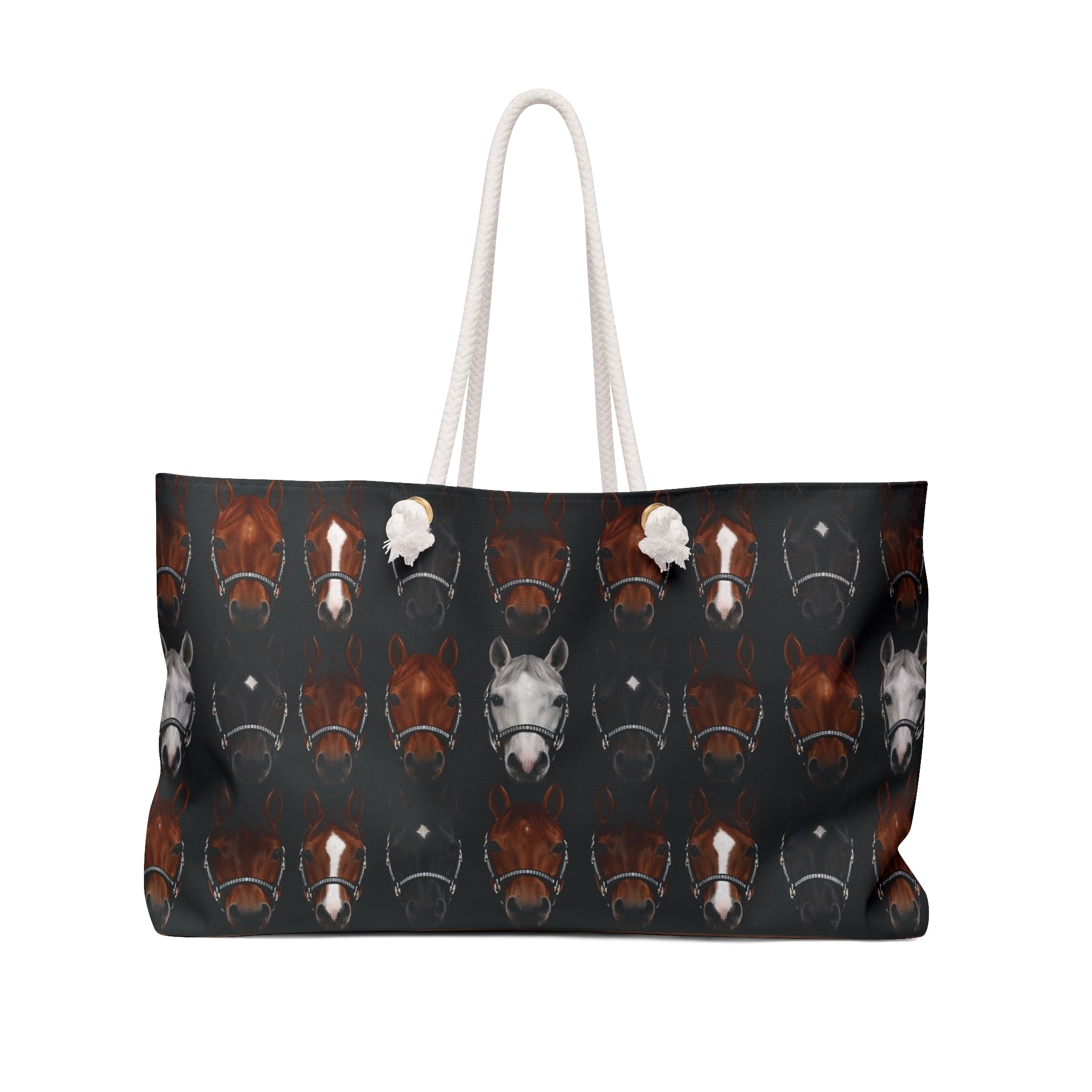 Equestrian Horse Pattern Weekender Bag