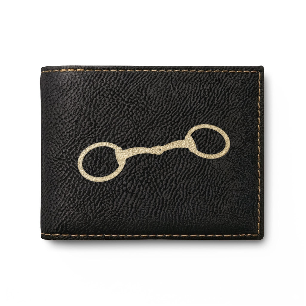 Equestrian Bit Leather Bi-Fold Wallet