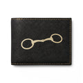 Equestrian Bit Leather Bi-Fold Wallet