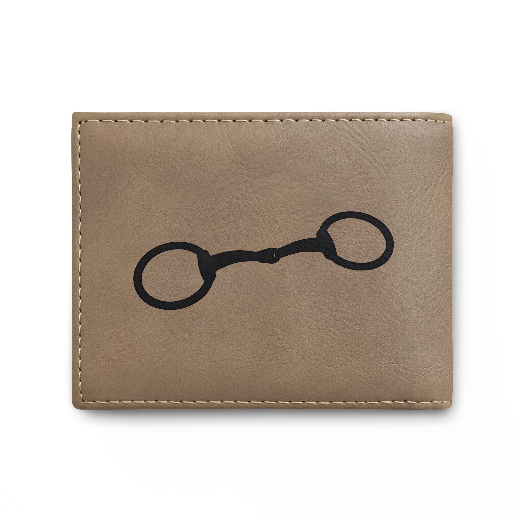Equestrian Bit Leather Bi-Fold Wallet