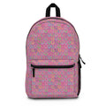 Pink Horseshoe Pattern Backpack — Cute Lucky Charm School Bag