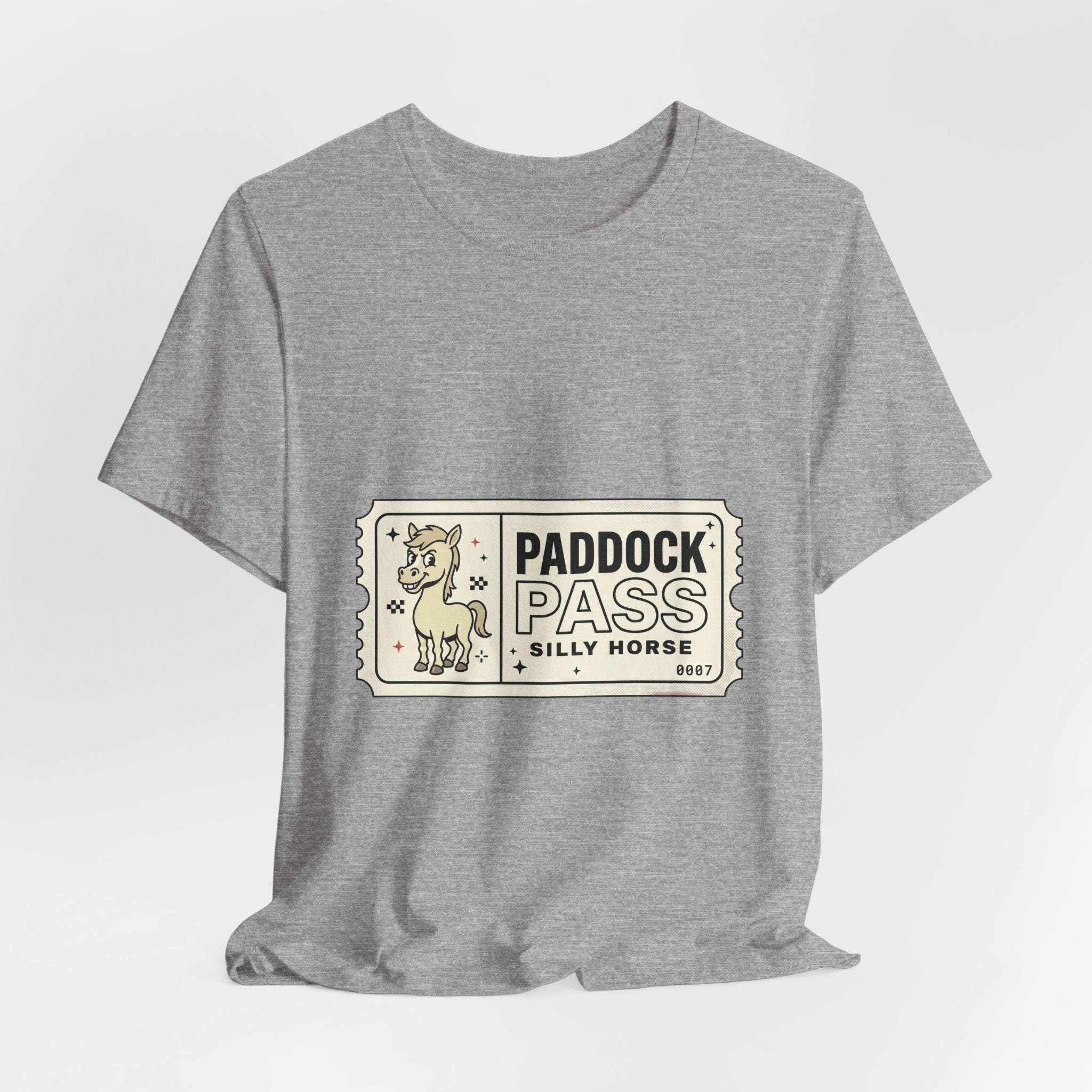 Paddock Pass Silly Horse T-Shirt | Racing Meme, Track Day Crew