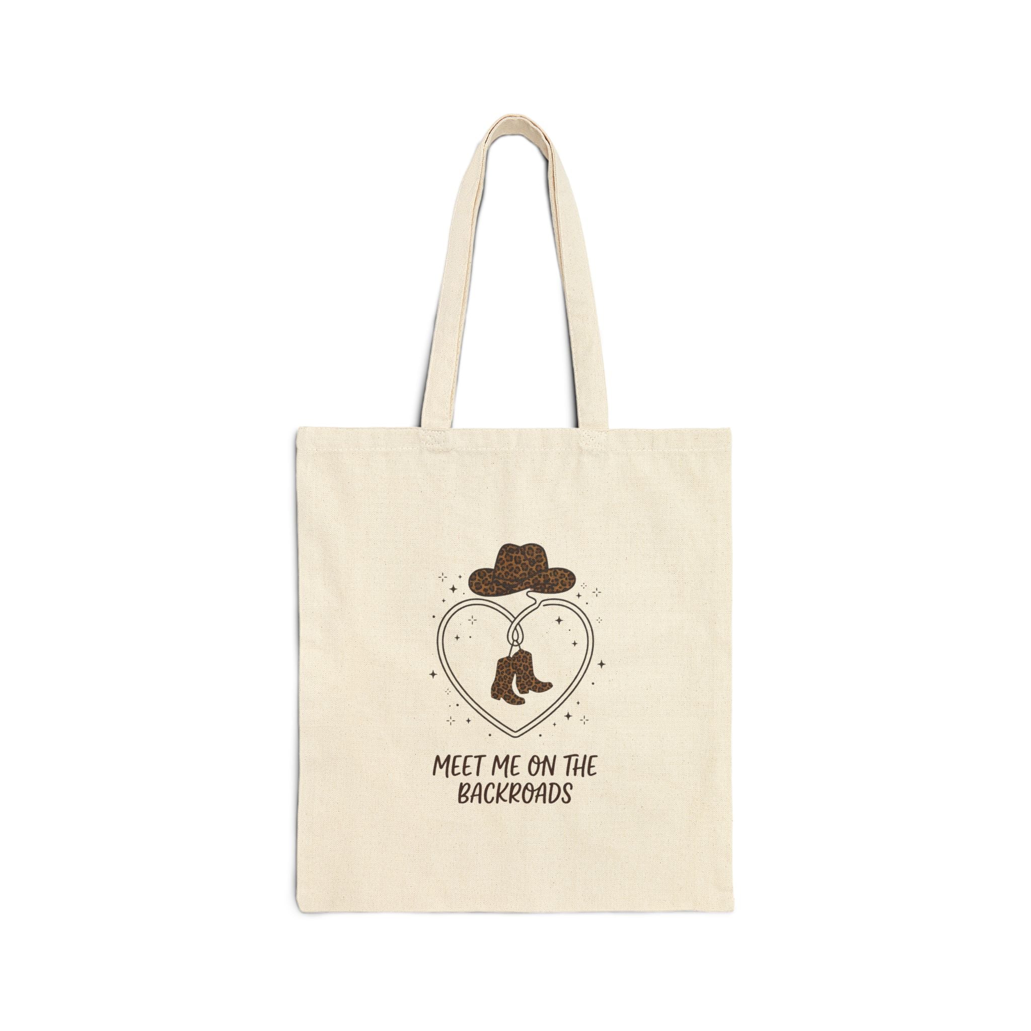 Backroads Heart Cowboy Boots & Hat Tote | Country Aesthetic Coastal Cowgirl
