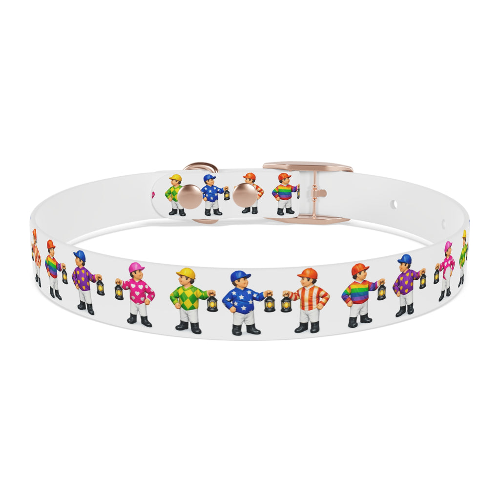 Comical lawn jockey waterproof dog collar