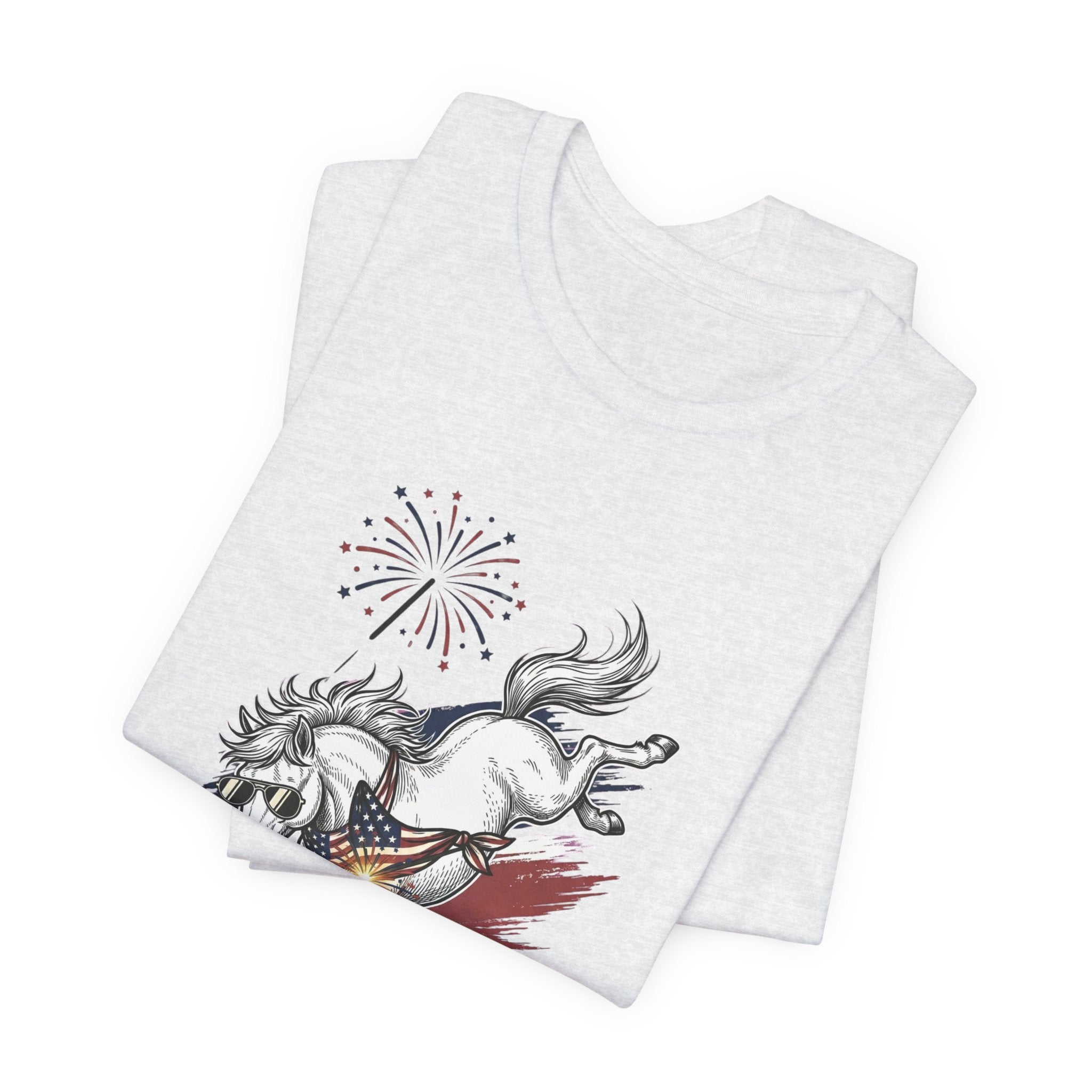 Feral but Free horse illustration Tee | edgy ironic mental health humor